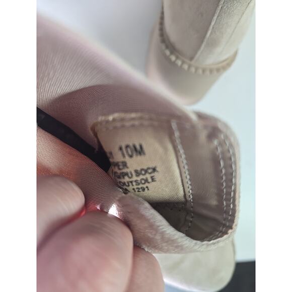 Platform Vanilla Latte Baddie Boots 10 Womens Winter Fall Cozy Casual Chic - Picture 8 of 8